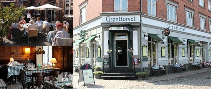 Grønttorvet, hvor aftensmaden blev indtaget